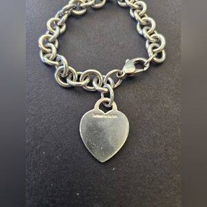 Tiffany and company heart tag charm bracelet